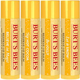 Burt's Bees Christmas Gifts, 4 Lip Balm Stocking Stuffers Products, Jingle Balms Set - Classic Beeswax Moisturizing Lip Balm