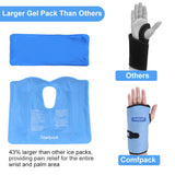 Comfpack Wrist Ice Pack Wrap for Carpal Tunnel, Hand Ice Pack for Arthritis, Reusable Hot Cold Therapy Wrist Brace Pain Relief for Rheumatoid, Tendonitis, Mommy Wrist, Swelling, Surgery, Inflammation