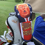 HUUUGE Drive! Trump 460cc Driver Golf Club Headcover - Easy On/Off, Made in USA by BeeJos - Golf Gift Accessory for 2024!