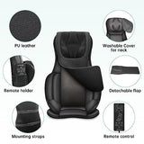 Snailax Full Body Massage Chair Pad -Shiatsu Kneading Seat Portable Neck Back Massager with Heat & Compression for Back and Shoulder