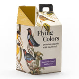 Flying Colors Premium Organic Wild Bird Seed | Squirrel-Proof Safflower Seed | 100% USDA Organic, No Fillers, No Pesticides | 3 Gallon Easy-Pour Carton