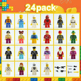 Myouth Advent Calendar 2024 Christmas 24 Days Building Blocks Figure Countdown Calendar Different Mini Weapon Tool Accessories and Building Figures Christmas Holiday Party Favor Gift for Boys Girls