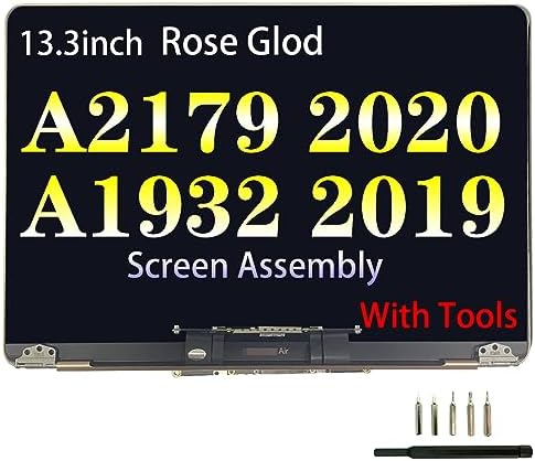 Screen Replacement for MacBook Air 13.3" A2179 2020 Year A1932 2019 Year Retina Full LCD Display Assembly 2560x1600 EMC 3302 EMC 3184 (A2179-ROSE Gold)