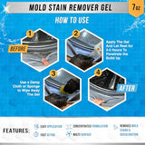 ACTIVE Mold Stain Remover Gel Cleaner Heavy Duty Stain Cleaner for Front Loader Washing Machine Seal, Bathroom Grout, Shower, Caulk - Front Load Washer Cleaning Solution - 7 Fl Oz