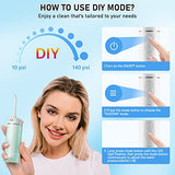 Hangsun Water Flosser Cordless Oral Irrigator Portable Teeth Cleaner HOC600 IPX7 Waterproof Electric Dental Flossers with DIY Modes 6 Jet Tips for Braces Care Travel and Home Use