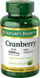 Nature's Bounty Triple Strength Cranberry w/Vitamin C Softgel - 250ct, 0.18 Bottle