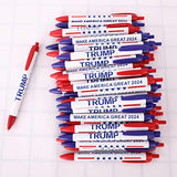 Trump Pens, Ballpoint Pens Bulk, MAKE AMERICA GREAT AGAIN 2024 Our President Donald J. Trump Election Slogan MAGA, Support Trump GOP USA, Gifts for Trump's Fans Men Women Supporter (50Pack Black ink)