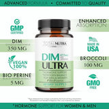 Total Nutra DIM Supplement: DIM Ultra 455mg Diindolylmethane, Broccoli, BioPerine Natural Estrogen Blocker for Men, Female Hormone Balance for Women Menopause, Hormonal Acne, PCOS Support