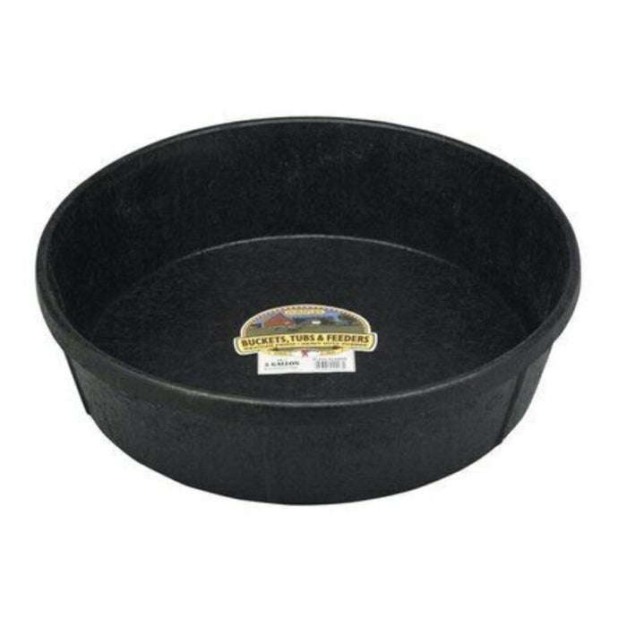Little Giant® Heavy Duty Rubber Tub | Durable Rubber Feed Pan | Indoor & Outdoor Use | Rubber Feed Bucket | 4 Quarts