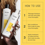 Nioxin Scalp + Hair Thickening System 1 - Hair Thickening System for Natural Hair with Light Thinning, Full Size (Packaging May Vary)