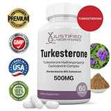 Justified Laboratories Turkesterone 500mg 10% Standardized Naturally Increase Stamina Endurance Strength 60 Capsules