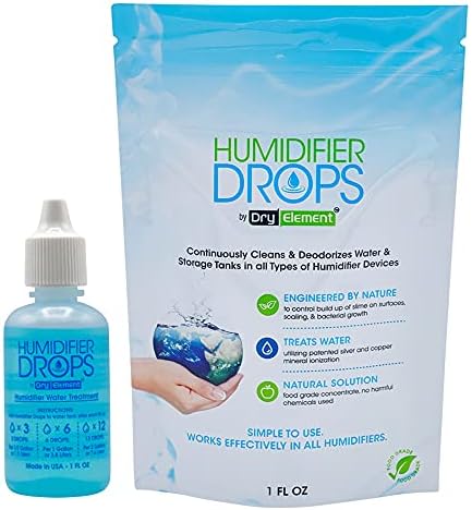 The Original Humidifier Drops - Premium Food Grade Concentrate, Slows Down Residue Accumulation on Surfaces, Minimizes Scaling - Freshens Water in All Humidifier Models, 100+ Day Supply, Made in USA