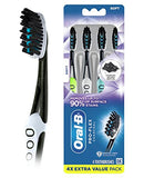 Oral-B Pro-Flex Charcoal Manual Toothbrush, Soft, 4 Count