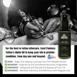 Alpha Oil Tattoo Aftercare and Revitalizer - Promote Faster Healing and Renew and Revive Old Tattoos - Next Generation Tattooo Care Made With Natural Ingredients (1 oz Spray Bottle)