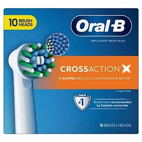 Oral-B Cross Action Electric Toothbrush Replacement Brush Heads, 10 ct.