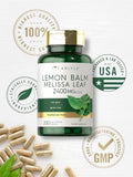 CARLYLE Lemon Balm Capsules | 2400mg | 200 Count | Melissa Leaf | Non-GMO |