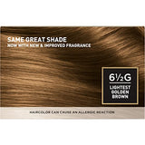 L'Oreal Paris Superior Preference Fade-Defying + Shine Permanent Hair Color, 6.5G Lightest Golden Brown, Pack of 2, Hair Dye