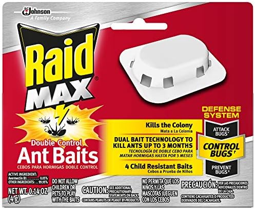 Raid Double Control Ant Baits, 4 CT (Pack - 1), plain