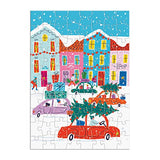 Galison Louise Cunningham Merry and Bright 12 Days of Christmas Advent Puzzle Calendar from Galison - Includes 12 80-Piece Puzzles, 5” x 7” Each, Unique Holiday Jigsaw Puzzle Set, Great Gift Idea