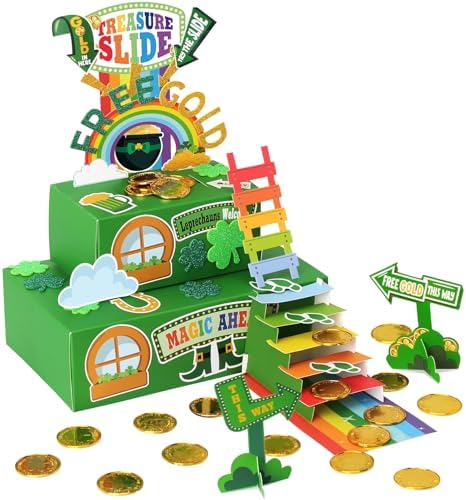 Leprechaun Trap Kit for Kids,St. Patrick's Day Decorations DIY Craft Catch a Leprechaun Trap Kit,St. Partrick Day Party Supplies Classroom Activity