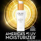 Olay Face Moisturizer Complete Daily Defense All Day Moisturizer With Sunscreen, SPF30, Sensitive Skin, 2.5 Fl Oz (Pack of 2)