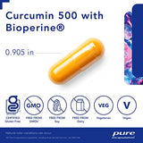 Pure Encapsulations Curcumin 500 with Bioperine - Antioxidant Supplement to Support Joints, Tissue, Liver, Colon & Cellular Health* - with Turmeric Curcumin & Bioperine - 60 Capsules