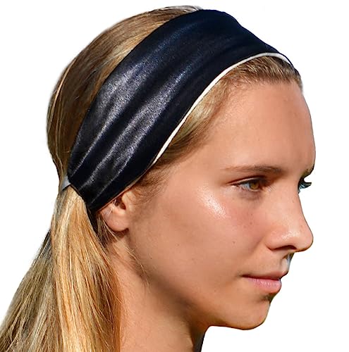 Pure Silk Headband for Sleeping and Natural Hair | Handmade in FL | Spa Headband Sleep Headband for Hair Head Band Hair Bands Wide Silk Headbands for Women
