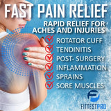 Fittest Pro Shoulder Ice Pack Wrap, Reusable Cold Therapy Wrap for Tendonitis, Swelling, Rotator Cuff, and Recovery