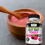 KAYA NATURALS Organic Beet Root Powder Capsule 1300mg per serving Aids in Healthy Circulation 60 Veg Capsules