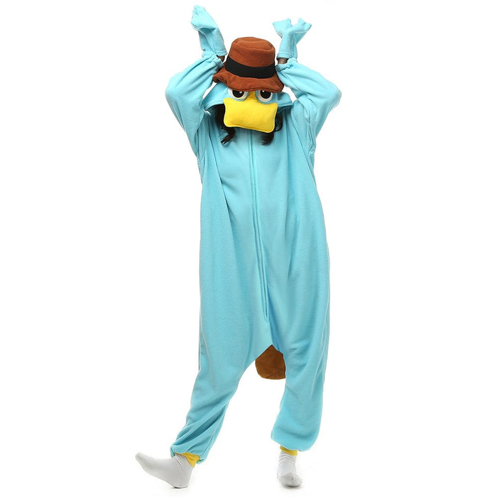 NAITOKE Adult Animal Onesie Halloween Costume Cosplay One-Piece Pajamas Women Man Teens Sky Blue