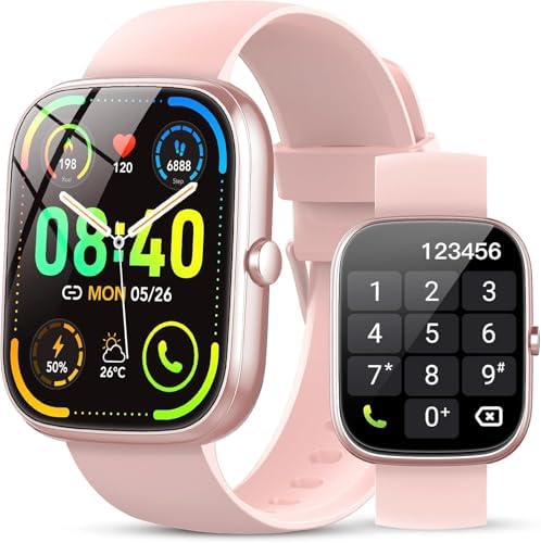 Smart Watch for Women (Answer/Make Call), 1.91" Smartwatch Fitness Activity Tracker, 100+ Sports Modes/Heart Rate/Sleep Monitor/Pedometer/Calories, IP68 Waterproof Fitness Watch for Android iOS