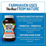 FarmHaven Digestive Enzymes with 18 Probiotics & Herbs | Papaya, Bromelain, Protease & More for Lactose Absorption & Better Digestion | Helps Bloating, Gas, Constipation | Vegetarian, 60 Capsules