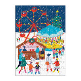 Galison Louise Cunningham Merry and Bright 12 Days of Christmas Advent Puzzle Calendar from Galison - Includes 12 80-Piece Puzzles, 5” x 7” Each, Unique Holiday Jigsaw Puzzle Set, Great Gift Idea