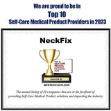 NeckFix Cervical Neck Traction Device for Instant Neck Pain Relief - Pinched Nerve Neck Stretcher for Home Pain Treatment + Bonus (12-17 inch)