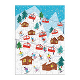 Galison Louise Cunningham Merry and Bright 12 Days of Christmas Advent Puzzle Calendar from Galison - Includes 12 80-Piece Puzzles, 5” x 7” Each, Unique Holiday Jigsaw Puzzle Set, Great Gift Idea