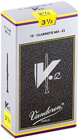 Vandoren CR6135 Eb Clarinet V.12 Reeds Strength 3.5; Box of 10