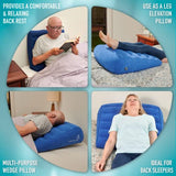 Circa Air Inflatable Wedge Pillow for Travel - Lightweight & Portable. Travel Wedge Pillow for Sleeping, Acid Reflux, Gerd, Snoring. for Back, Leg Elevation & Knee Support. Bed Wedge Pillow