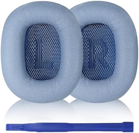 Ear Cushions for AirPods Max Headphones,AirPods Max EarPads,Ear Pads Covers Made of Protein Leather and Memory Foam(Sky Blue)