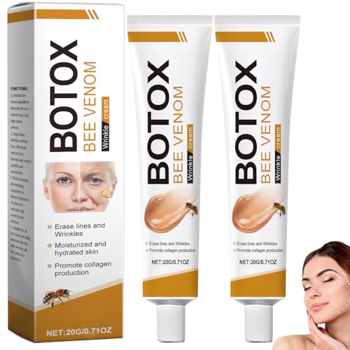 Botox Bee Venom Cream - Wrinkle Removal & Firming, Moisturizing, Lifting & Recovery for All Skin Type, Anti-Aging Bee Venom Cream,Face Cream Moisturiser (2pcs)