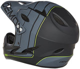 DEMON United Podium Fullface Bike Helmet- 13 Vents- Lightweight- Breathable (Black/Grey, Medium)