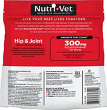 Nutri-Vet Hip & Joint Biscuits for Dogs - Tasty Dog Glucosamine Treat & Dog Joint Supplement - Large Sized Biscuit with 300mg Glucosamine - 4 lb