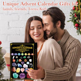 ZMLM Crystals Advent Calendar 2024: Christmas 24 Days Countdown Surprise with Chakra Healing Stone Rock Gifts for Adult Women & Crystal Decor|Relieve Stress|Positive Energy|Mineral Learning Collection