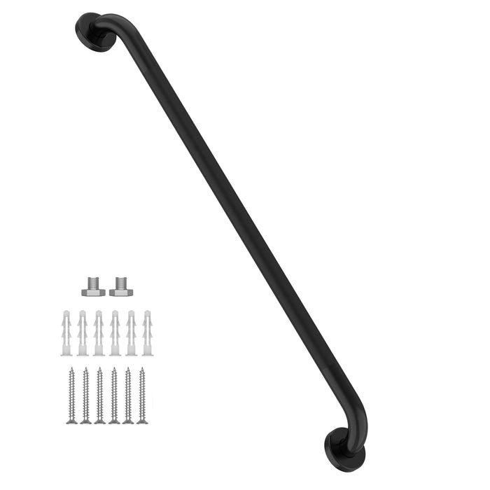 36 Inch Anti Slip Shower Grab Bar Oil Rubbed Black, Munzong Bathroom Grab Bar, Knurled Bathroom Balance Bar,Safety Hand Rail Support Handicap Elderly Injury Senior Assist Bath Handle