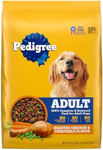 Pedigree Complete Nutrition Adult Dry Dog Food, Roasted Chicken & Vegetable Flavor,18 lb. Bag