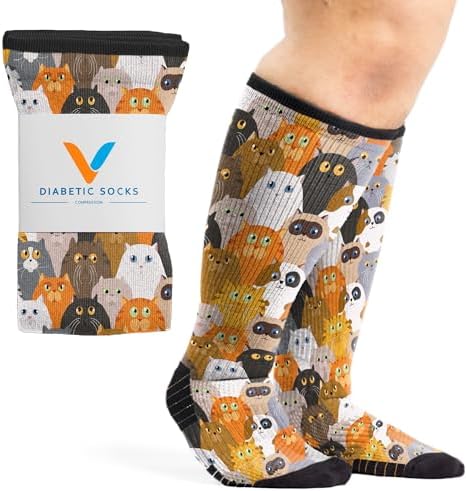 Viasox Compression Socks for Women and Men, Knee High Socks 12-15 mmhg Circulation Support for Flight, Travel, Daily