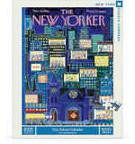 New York Puzzle Company - New Yorker City Advent Calendar - 1000 Piece Challenging Jigsaw Puzzle For Adults by Ilonka Karasz