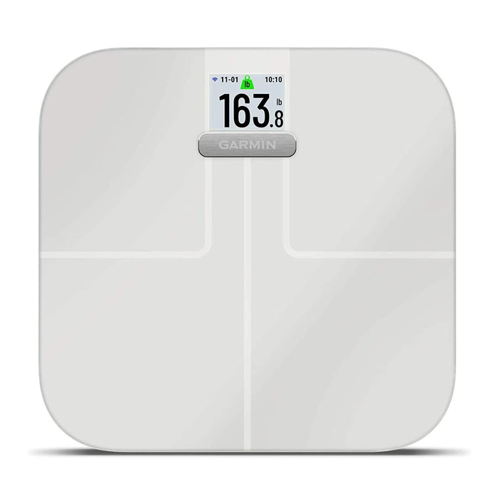 Garmin Index S2, Smart Scale with Wireless Connectivity, Measure Body Fat, Muscle, Bone Mass, Body Water% and More, White (010-02294-03)