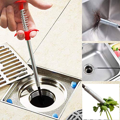 Flexible Grabber Claw Pick Up Reacher Tool With 4 Claws Bendable Hose Pickup Reaching Assist Tool for Litter Pick, Home Sink, Drains, Toilet (63 inch)