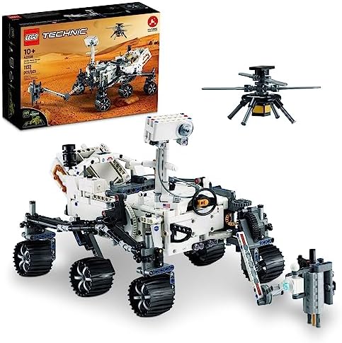 LEGO Technic NASA Mars Rover Perseverance Advanced Building Kit for Kids Ages 10 and Up, NASA Toy with Replica Ingenuity Helicopter, Gift for Kids Who Love Engineering and Science Projects, 42158