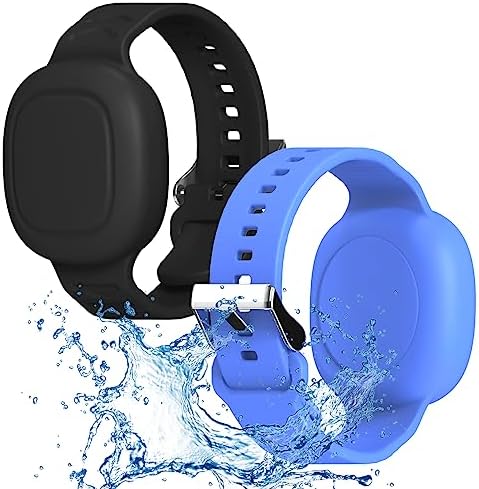 2 Pack Tile Mate Wristband Holder - Waterproof, Soft Silicone Case for Child/Teen/Elderly